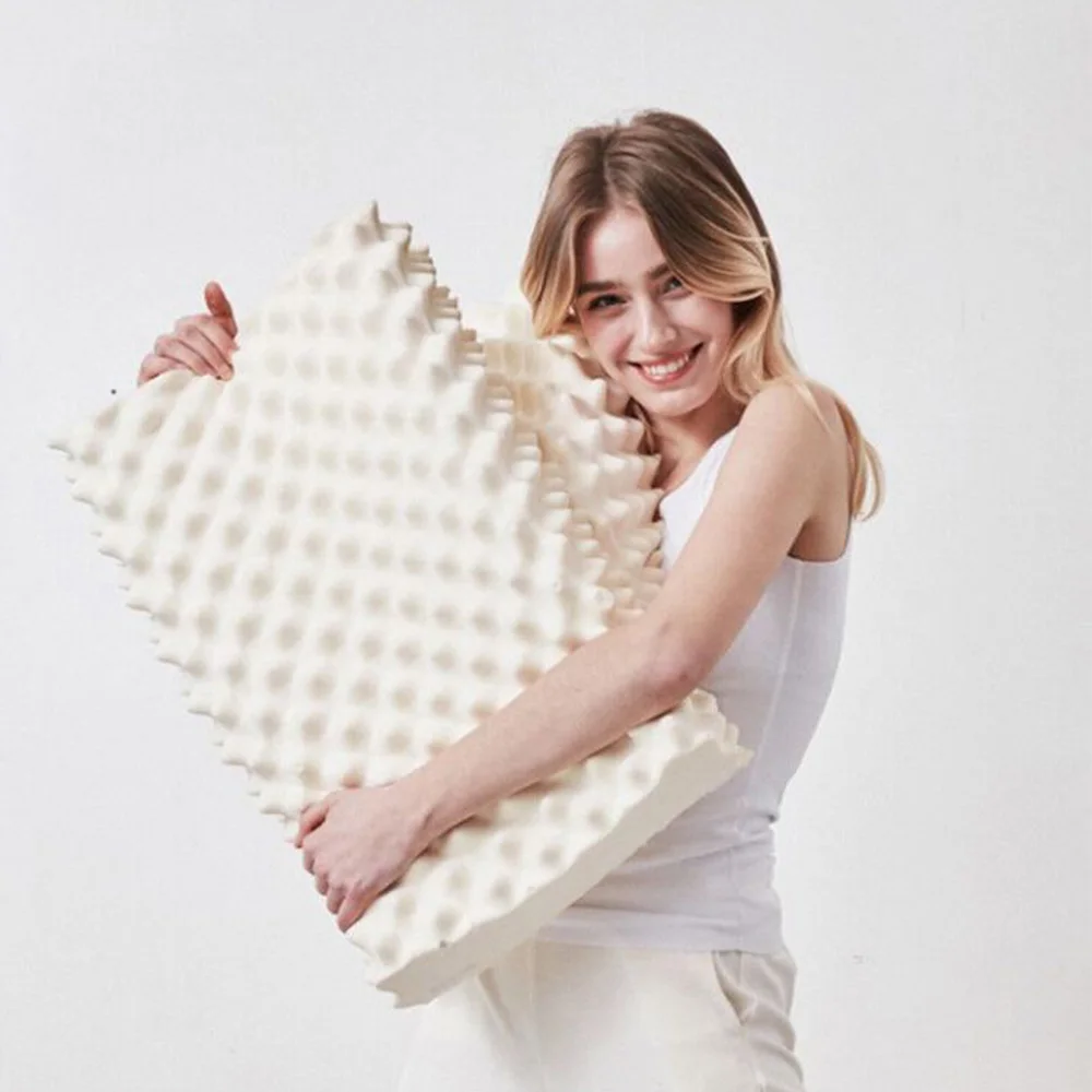 Thailand Natural Latex Orthopedic Massage Pillow Neck Cervical Spine