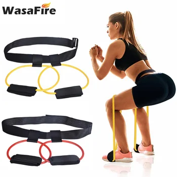 

Fitness Resistance Bands Set For Butt Legs Muscle Training Adjust Waist Belt Elastic Bands Pedal Exerciser Workout