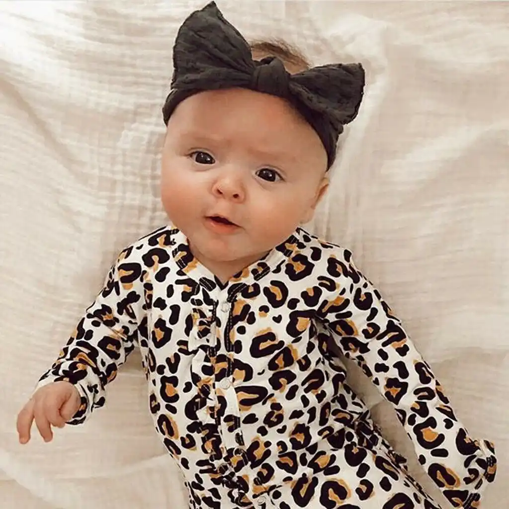 leopard print romper baby