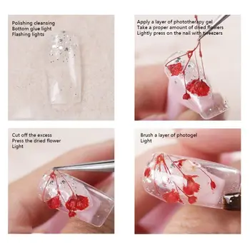 

New 12 Grid/Box Crystal Epoxy Filler Dry Flower Handmade Flowers DIY Craft Silicone Molds UV Resin Filling Material Decoration