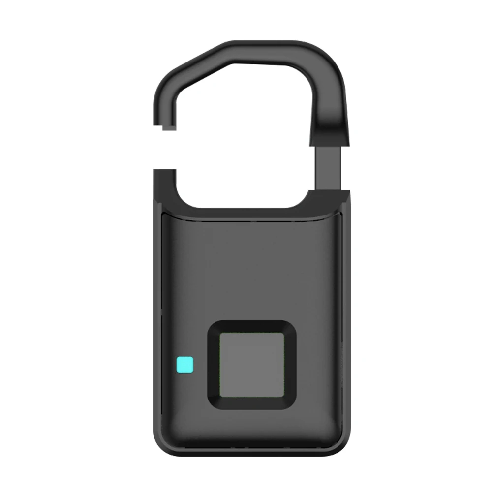 

USB Rechargeable Smart Keyless Fingerprint Lock 10-Groups Fingerprints Anti-Theft Small Padlock for Luggage Cases Backpacks Bags