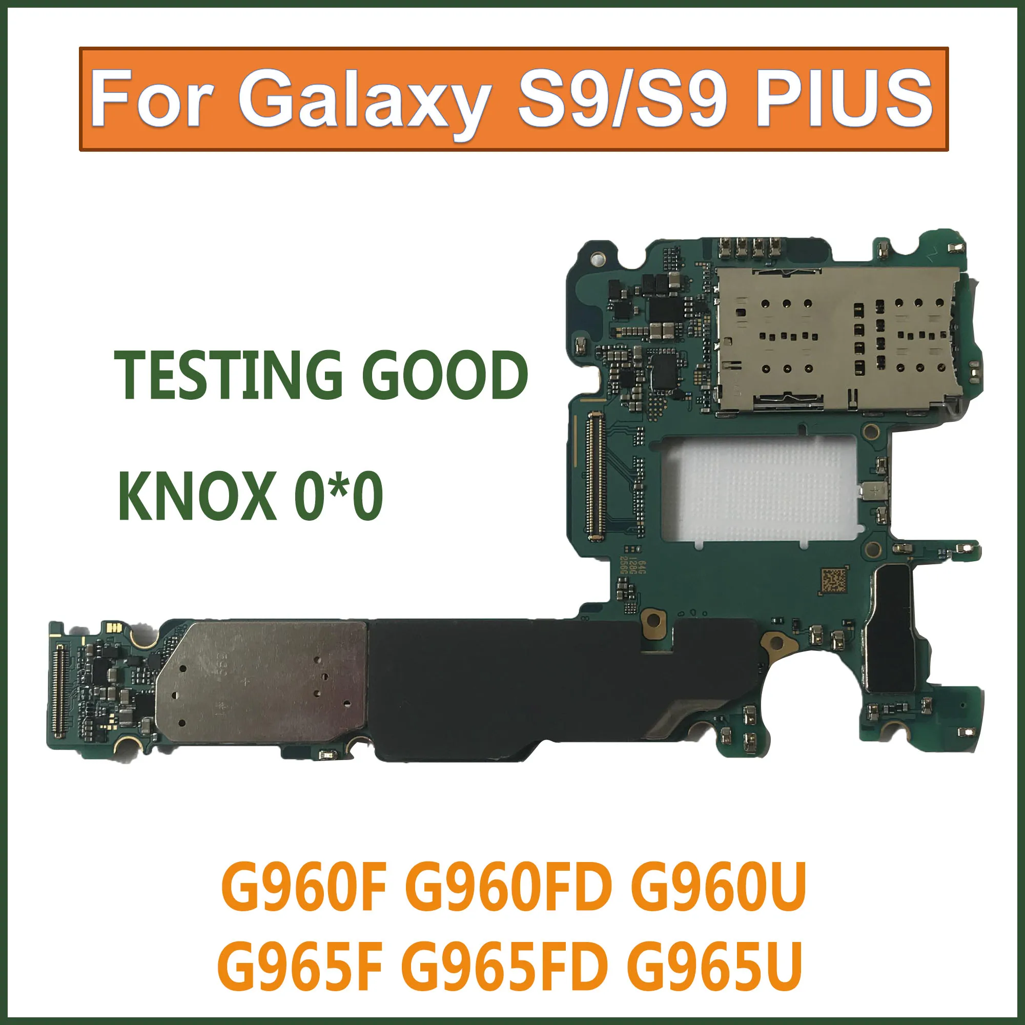 Оригинальная материнская плата для Samsung Galaxy S9 Plus G965F G965FD G965U G9650 G960F G960U G9600 Clean IMEI 64