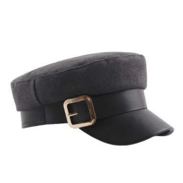 SILOQIN тренд Snapback осень зима Женская качественная военная шапка модная теплая плоская кепка s Досуг Туризм Спортивная Кепка Gorras - Цвет: Gray