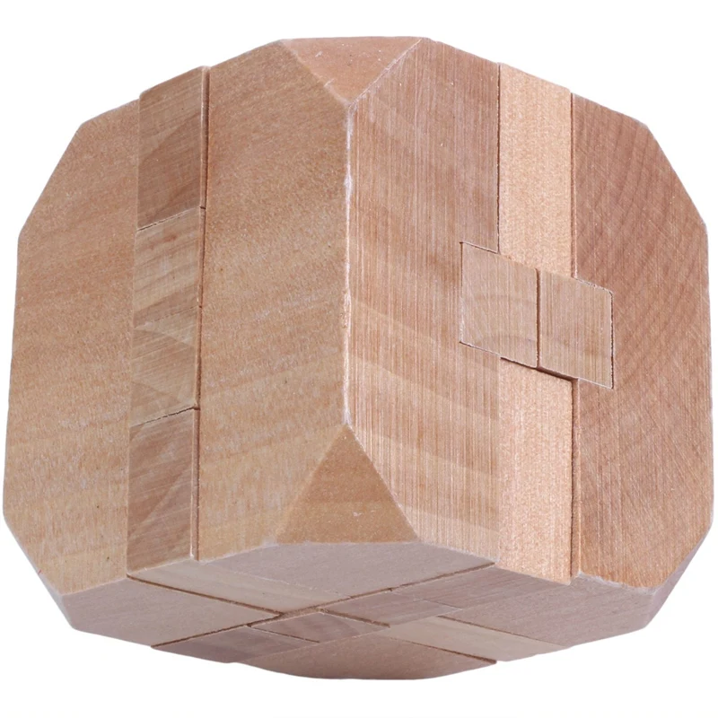 Деревянный Tetrakaidecahedron замок логическая головоломка заусенцы головоломки головоломка интеллектуальная Сборка игрушки