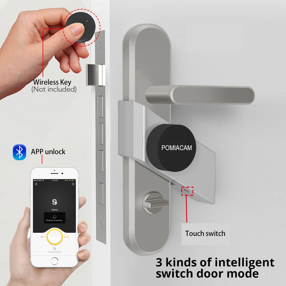 S2 серебристый/черный Шерлок замок обновление Bluetooth телефон приложение