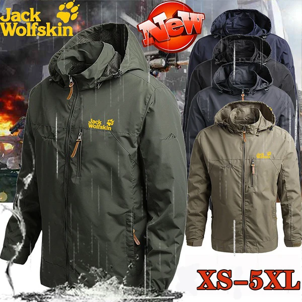 2021 Модная брендовая водонепроницаемая куртка Jack Wolfskin дождевик мужская