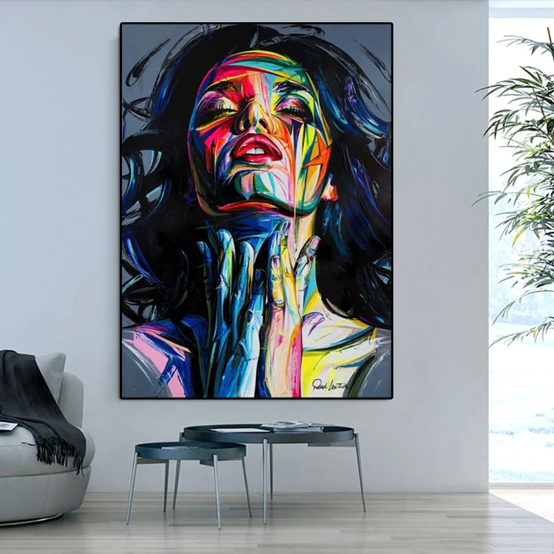 Large-Handpainted-Abstract-Portrait-Oil-Painting-On-Canvas-oil-Paintings-Wall-Art-Home-Decoration-Wall-Pictures