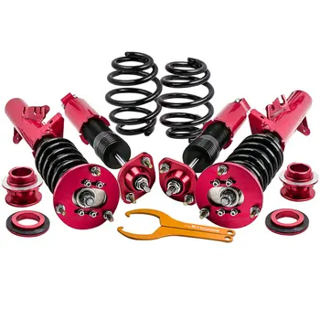 

CoilOver Shock Absorber Struts for BMW E36 3 Series Sedan Coupe Convertible Red for 318 323 325 93-98 Compact 316is 318i Spring