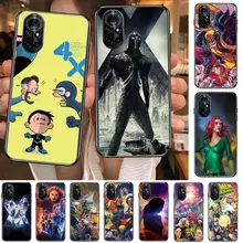 marvel x-men Clear Phone Case For Huawei Honor 20 10 9 8A 7 5T X Pro Lite  5G  Black Etui Coque Hoesjes Comic Fash design