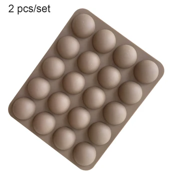 

2 Piece 20 Even Small Semi-circular Silicone Chocolate Mold Spherical Cake Cute Q Silicone Jelly Mold Cake Chocolate Tool