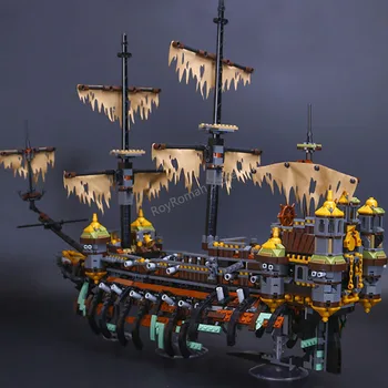 

Lepining 16042 Pirate Caribbean Ship Silent Mary Building Blocks Compatible 71042 Toys For Children Birthday Christmas Gifts