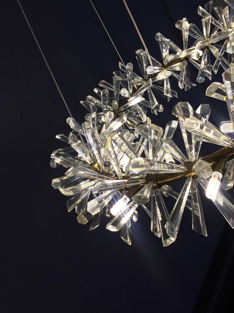 Flower Crystal Chandelier for Home Decoration G4 220V/110V Winfordo