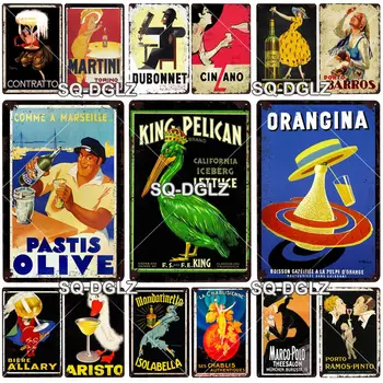 

Classical Wine Metal Sign Vintage Plaque Tin Sign Wall Decor For Bar Pub Metal Crafts Retro Party Poster Gift Custom Wholesale