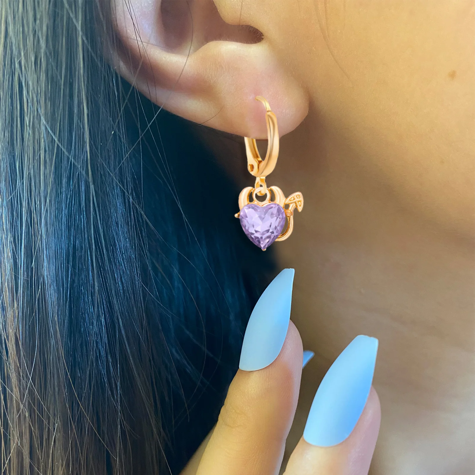 72Pcs/Box Multicolor Shiny Heart Crystal Charms Jewelry for Making DIY Pendant Earrings Necklaces Bracelets Findings Accessories