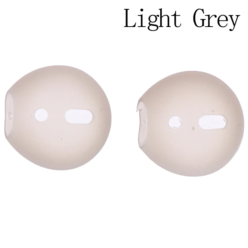 Light Gray 2 шт наушники Сменные беруши протектор гарнитура противоударный мягкий силиконовый чехол для наушников амбушюры чехол для Air Pods - Цвет: Light Gray