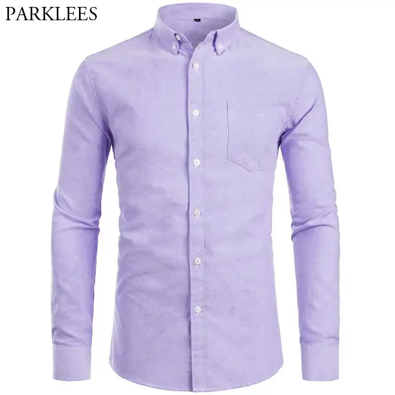 Mens Purple Oxford Shirt Flash Sales 