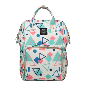 

Heine Baby Diaper Bag Mom Nappy Travel Backpack Waterproof Stroller Bag Baby Wet Bag Mummy Large Nursing Maternity Bags Geometri