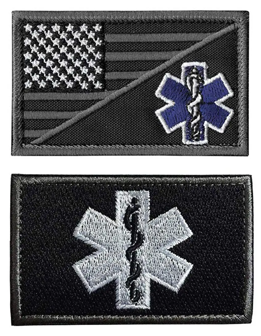 Тактический Черный Флаг США/EMT EMS звезда жизни фельдшер медицинская помощь крест