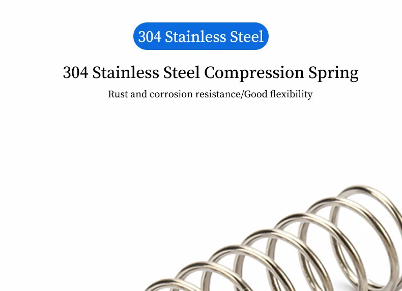 10PCS 1.5mm Wire Diameter OD14 15 16 17 18 20 22 25 Y-type Rotor Return Compression Pressure Spring 15-100mm 304 Stainless Steel