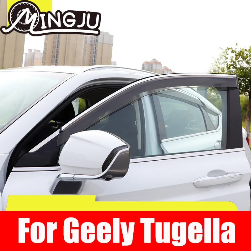 Window Visor Deflector Vent Sun Shade Rain Guard Exterior Protection Parts For Geely Tugella Xingyue FY11-Accessories
