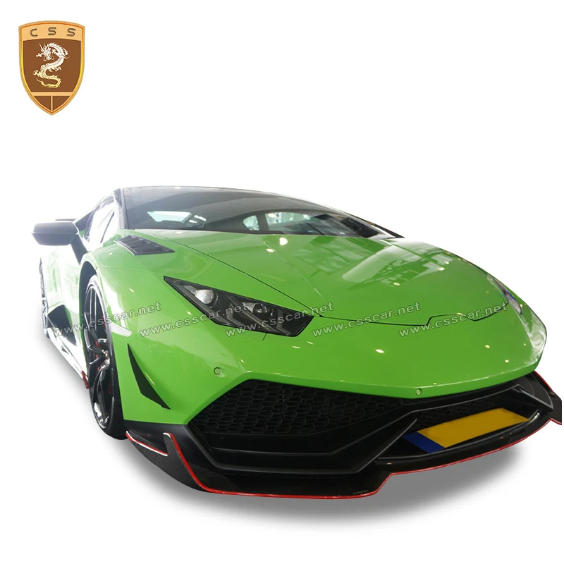 Настоящее углеродное волокно подходит для 14-16 Lamborghini Huracan LP610 Revozport style Body kit передняя губа авто аксессуары