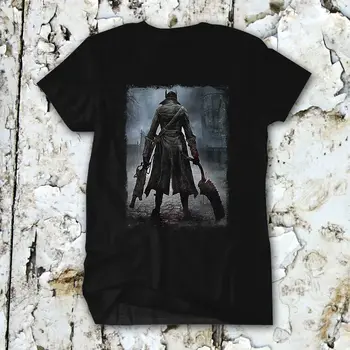 

Bloodborne Video Games Playstation 4 Men Black Shirt Tee T Shirt PS4 Dark Souls