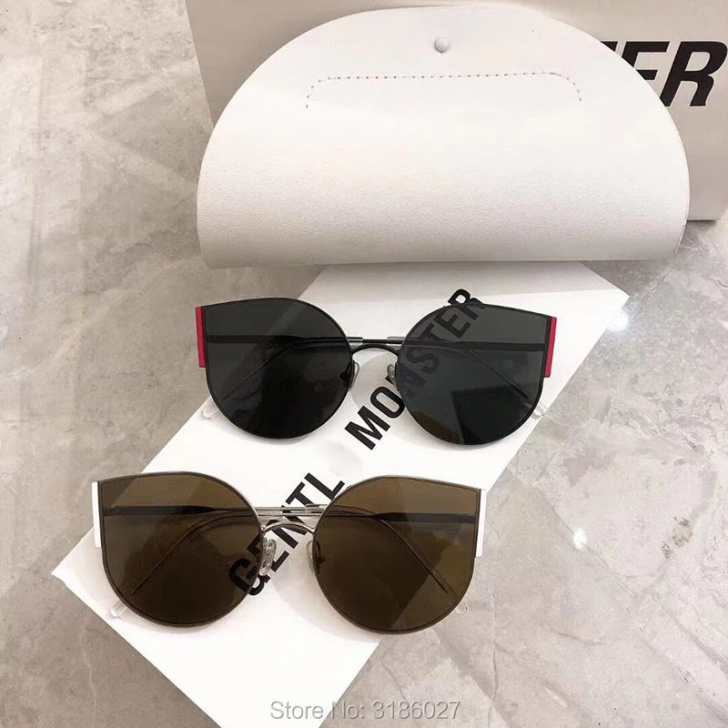 

Korean brand Gentle CHAMELEON Cat Eye Sunglasses Women Vintage Sun Glasses Female Ladies Cateyes Sunglass Retro oversize Glasses
