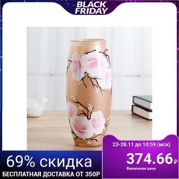 

Vase Cappuccino painted on tinted glass, d-7