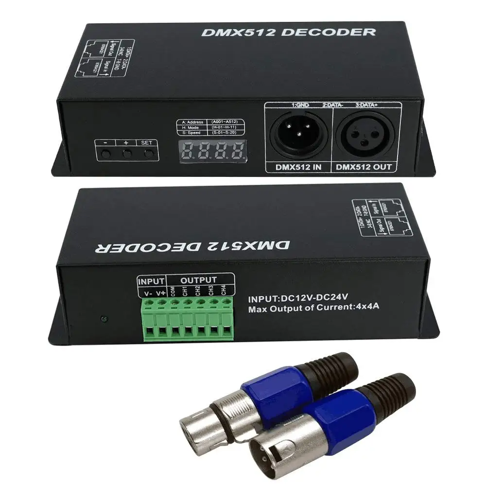 DMX 512 декодер цифрового дисплея драйвер затемнения DMX512 контроллер для