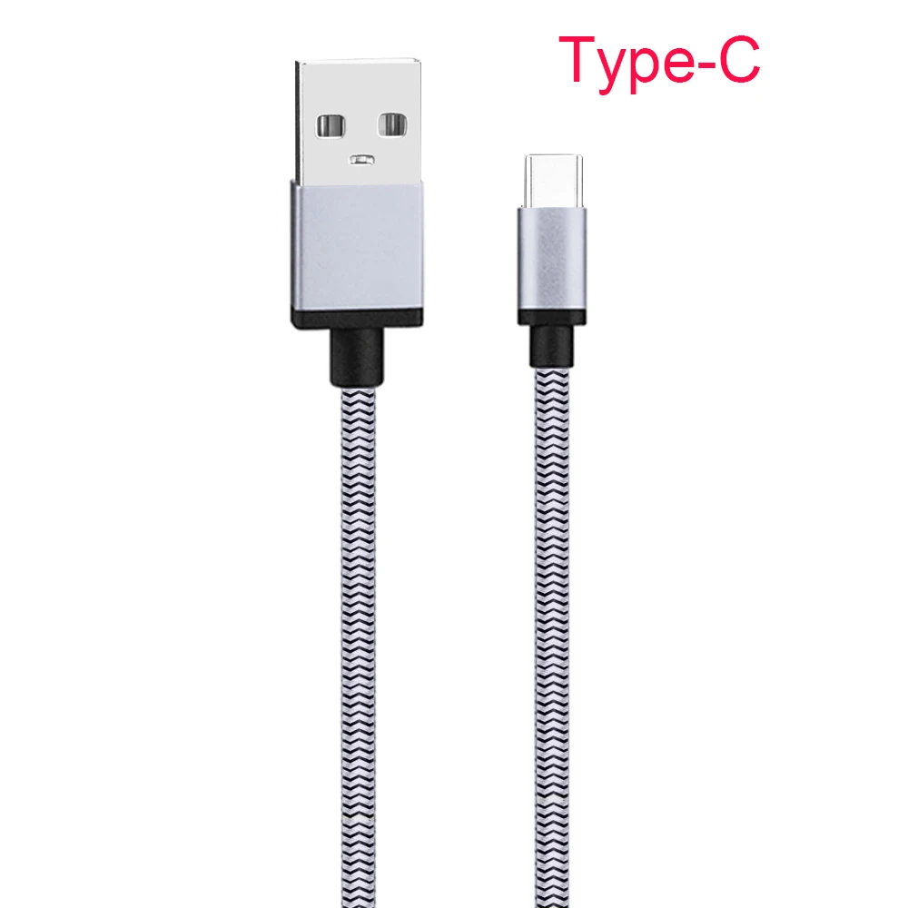 1A Змеиный узор type C кабель для huawei type-C строка данных для samsung телефонный кабель для xiaomi кабель быстрой зарядки type C - Цвет: Белый