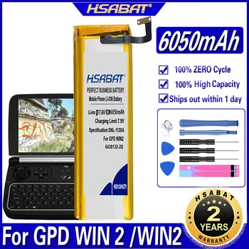 

HSABAT 6438132-2S 6050mAh Battery for GPD WIN2 for GPD WIN 2 Handheld Gaming Laptop Windows 10 System 8GB RAM Mini PC GamePad