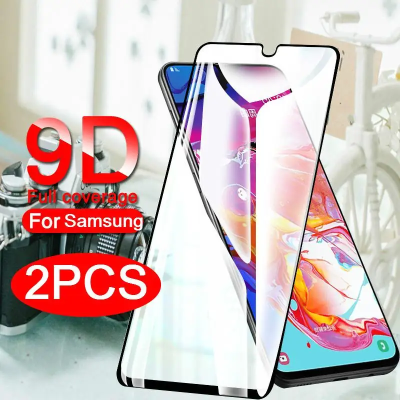 Закаленное стекло 9D для Samsung защитная пленка с полным покрытием Galaxy A51 A71 A70 A50 A40 A30
