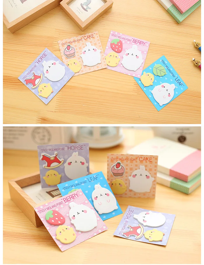 Cute Rabbit cartoon memo sticky notes cute decoration N sticky note paper pad Kawaii animal korea style
