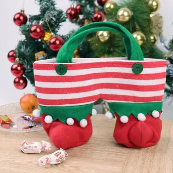 

New Merry Christmas Santa Wine Bottle Bag Cover Xmas Dinner Party Table Decor