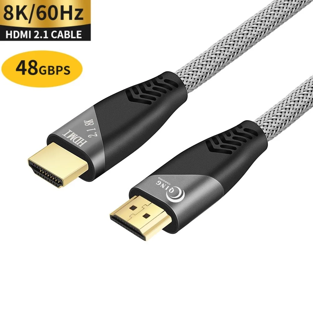 Кабель HDMI 2 1 кабель 8K @ 60 Гц 4K 120 сверхскоростной 48 Гбит/с для разветвителя PS4 TV