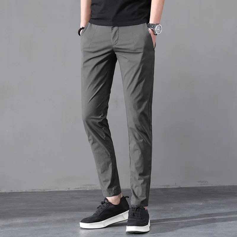 

New Style Casual Pants Men's Slim Fit Youth Men's Trousers Versatile Fashion Elasticity Men'S Wear Trend Trousers 632