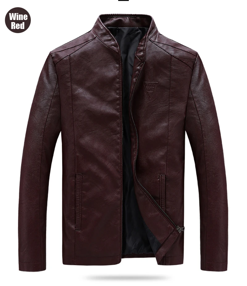 Мужские Куртки из искусственной кожи размера плюс M~ 7XL 8XL, мотоциклетные кожаные куртки, Мужская Осенняя кожаная одежда, мужские повседневные пальто