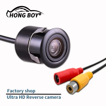 

Free shipping, HONGBOY car rear view camera HD color image video night vision 170 degree wide angle waterproof car camera