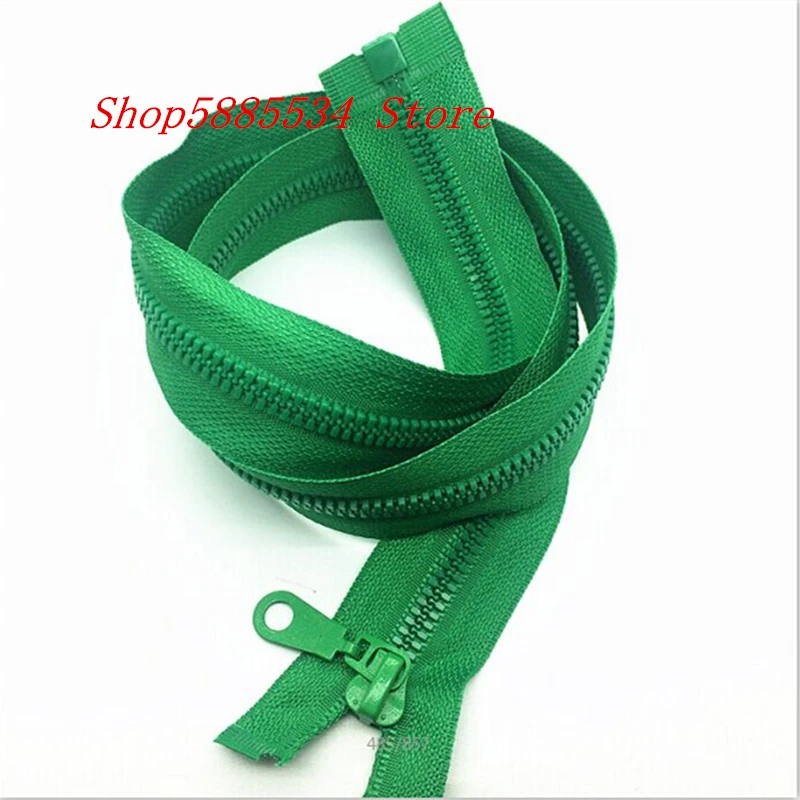 

1/2/5PCS 5#28 Inch (70cm) green Separating Jacket Zippers Sewing Zipper Heavy Duty Plastic Zippers Bulk process open-end