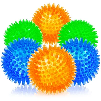 

Small Dog Vocal Ball, Dog Grab Ball with Rubber 6 Pack TPR Puppies Toy Ball Dog Chew Toy Small Dog Pet
