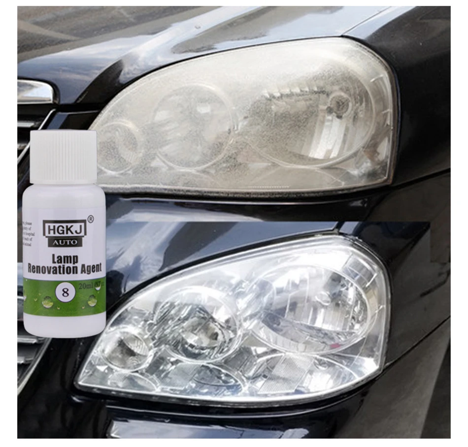 HGKJ 8 Car Headlight Cleaning Maintenance Car Accessories Polishing