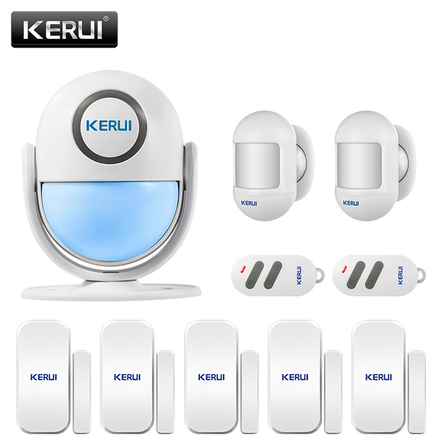WP71 PIR Motion Sensor Security Alarm Detector Anti-theft Sensor Motion Detector Wireless Security Alarm System DIY Kit
