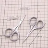 Eyebrow Scissors Stainless Steel Nail Tool Sharp Tip Multifunctional Nose Facial Hair Trimmer Makeup Beauty Tools 5
