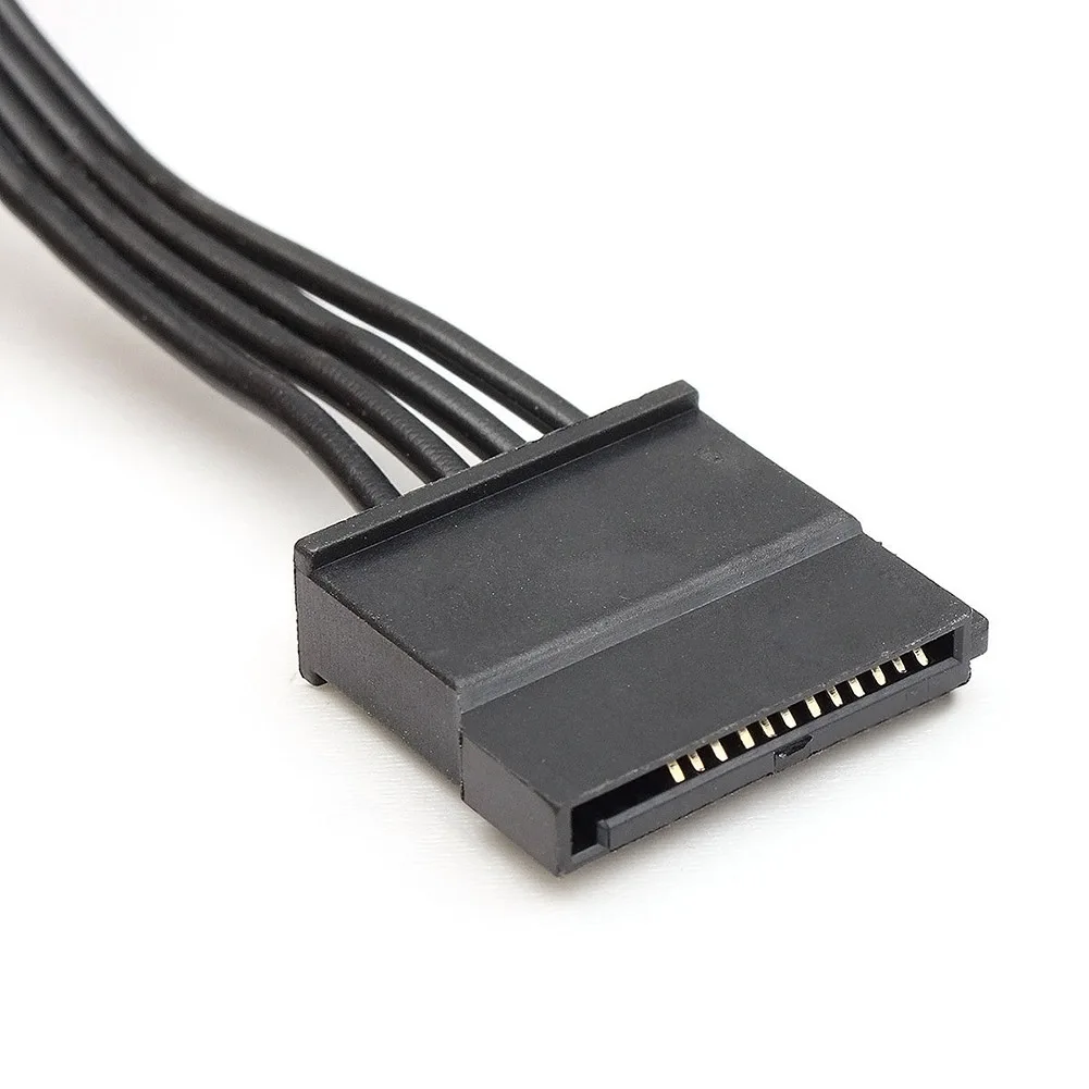 4 Pin IDE to 4 Serial SATA Hard Drive Power Adapter Cable Wire
