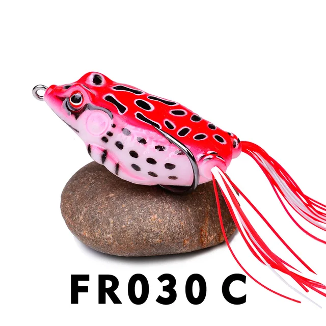 1 Pcs 5G 8.5G 13G 17.5G Frog Lure Soft Tube Bait Plastic Fishing Lure with Fishing Hooks Topwater Ray Frog Artificial 3D Eyes 03