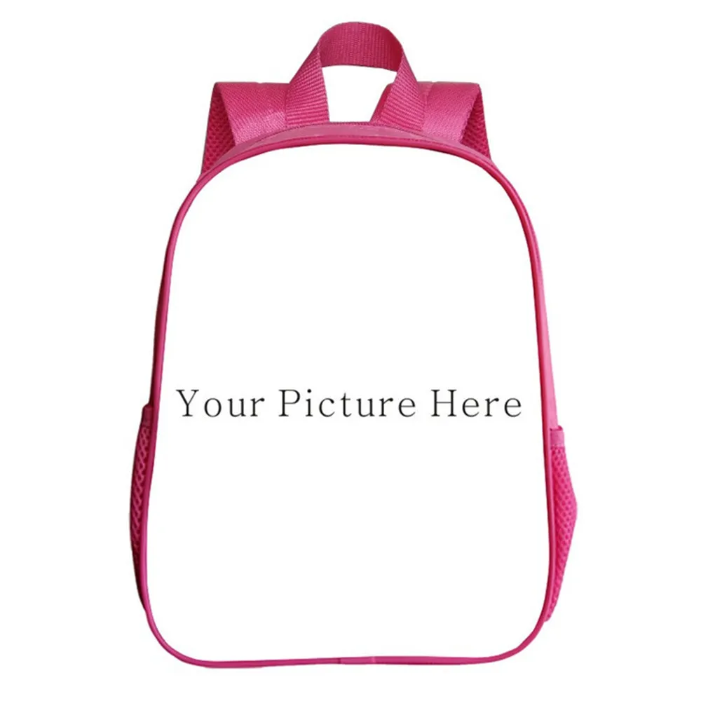 12 inch Customize Your Logo Name Image Toddlers Backpack Baby Kindergarten BackpackCartoon Children School Bags Kids Gift Bags