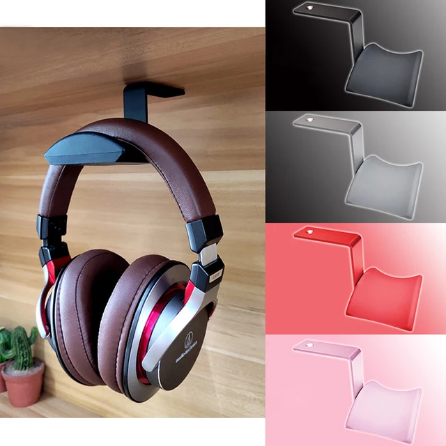 Metal Headset Rack Hooks Creative Headphone Holder Monitor Mount Headphone Hanger for Internet Cafe Home )