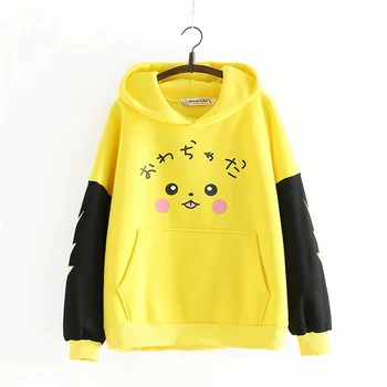 

Cartoon Printing Hoodie Women Cute Ears Hoodies Long Sleeve Pullover Female Casual Girls Hoodie New Cosplay Clothes Sweatshirt