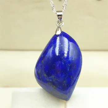 

Natural Royal Blue Lapis Lazuli Pendant 33x23x10mm Women Men Fashion Stone Bless Love Stone Jewelry Necklace AAAAA