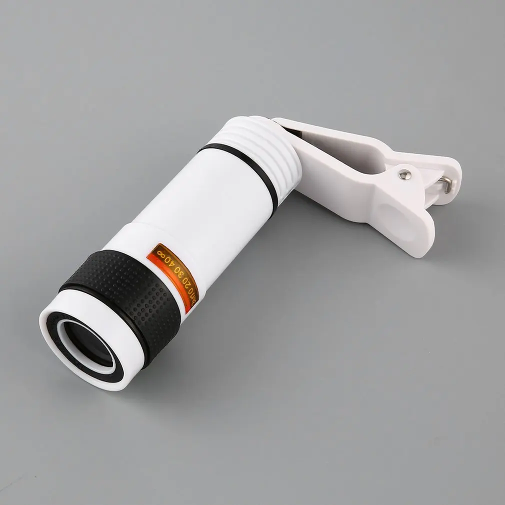 Объектив камеры Mobiele Telefoon 12X Zoom Telelens Externe Telescoop Met Universele Clip для смартфона